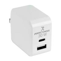 CARGADOR DE CORRIENTE 30W PERFECT CHOICE BLANCO - Image 2