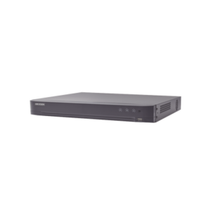 DVR 4 Canales TURBOHD + 4 Canales IP / 8 Megapixel (4K) / Audio de dos vías por Coaxitron / ACUSENSE / Reconocimiento Facial / 1 Bahía de Disco Duro / Salida de Video en 2K / H.265+